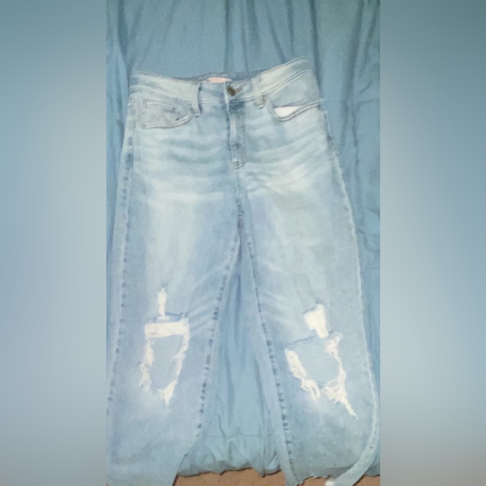 SO goods for life womens 7/28W high rise straight jeans